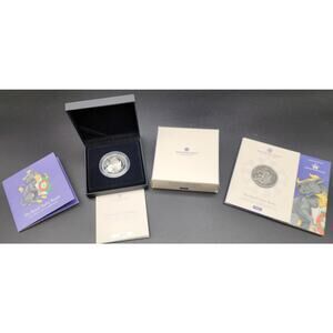 2023 1 oz Proof .999 Silver British Bull of Clarence AND £5 BU Coins w/ OGP/COAs